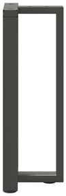 vidaXL Πόδια Κονσόλας σε Σχήμα Τ, 2 τεμ. Ανθρακί 38x25x(72-73) εκ. Ατσάλι