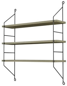 ΡΑΦΙΕΡΑ ΤΟΙΧΟΥ ACHALA ΜΕΛΑΜΙΝΗΣ HM9185.12 OLIVE GREY 60x15x68Y εκ.