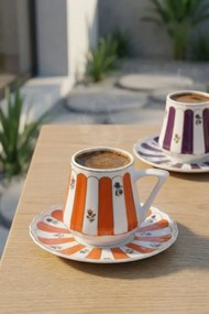 Σετ πορσελάνινων φλιτζανιών καφέ για 6 άτομα Πολύχρωμο