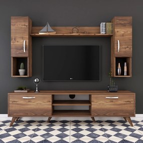 Σύνθεση Τηλεόρασης Καρυδί FOZON 180x35x48.6