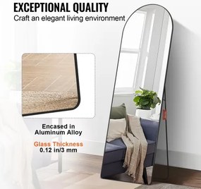 VEVOR Arched Full Length Mirror 65&#039;&#039; x 22&#039;&#039; Full Body Mirror Standing Hanging