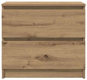 Έπιπλο Τηλεόρασης Αρτισιανή Δρυς 60x35x54 εκ από Επεξεργ. Ξύλο - Καφέ