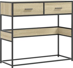vidaXL Τραπέζι Κονσόλα Sonoma Δρυς 90x35x80 εκ. Επεξεργασμένο Ξύλο
