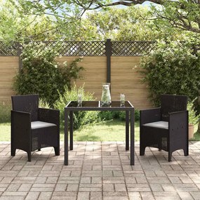 vidaXL Καρέκλα Κήπου 2 pcs Καφέ 53 x 49 x 85 εκ. PP