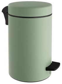 Καλάθι Απορριμμάτων 10lt-Φ20x37εκ. Soft Close Ανοξείδωτο Matte Mint Pam &amp; Co 2037-903