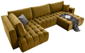 Γωνιακός καναπές Bonita-Moustardi-Δεξιά