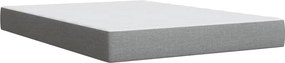 vidaXL Κρεβάτι Boxspring με Στρώμα Ανοιχτό Γκρι 140x200 εκ. Υφασμάτινο