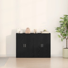 vidaXL Μπουφέδες 2 τμχ Μαύρο Δρύς 60x31x84 εκ Επεξεργασμένο Ξύλο