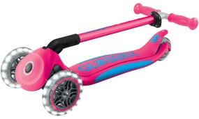 Globber Scooter Elite Lights V2 Fuchsia
