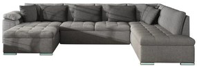 Γωνιακός Καναπές Comfivo 202, Λειτουργία ύπνου, Αποθηκευτικός χώρος, 348x205x76cm, 158 kg, Πόδια: Πλαστική ύλη | Epipla1.gr