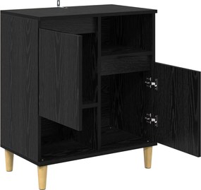 vidaXL Πλαϊνό γραφείο Μαύρη δρυς 35 x 60 x 70 εκ Επεξεργασμένο Ξύλο