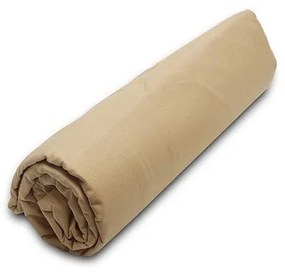 Κατωσέντονο Menta με λάστιχο 4 Beige Ημίδιπλο (120x200+20)