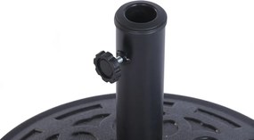 Βάση ομπρέλας Home ESPRIT Μαύρο 50 x 50 x 34 cm