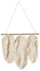 Κρεμαστό Διακοσμητικό από Ύφασμα Μπεζ 40x39cm