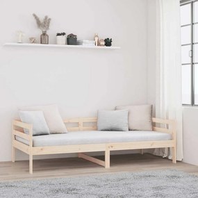 VidaXL Καναπές Κρεβάτι Χωρίς Στρώμα Λευκό 80x200 εκ. Μασίφ Ξύλο Πεύκου
