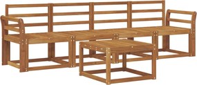 vidaXL Σειρά Καναπέ Εξωτερικού 5 pcs Φυσικό