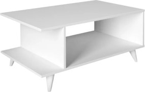 Τραπεζάκι σαλονιού Titus Megapap χρώμα λευκό 100x60x45εκ.