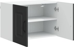 vidaXL Πάνελ πλυντηρίου πιάτων Kalmar 2 pcs Μαύρο Επεξεργασμένο Ξύλο