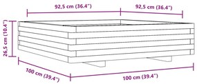 ΖΑΡΝΤΙΝΙΕΡΑ ΚΗΠΟΥ 90X90X26,5 ΕΚ ΑΠΟ ΜΑΣΙΦ ΞΥΛΟ ΠΕΥΚΟΥ 847318