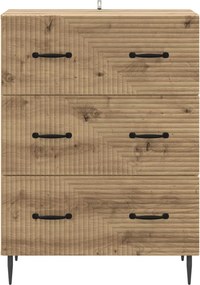 vidaXL Ντουλάπι με Συρτάρια 66 x 34,5 x 89,5 εκ Επεξεργασμένο Ξύλο