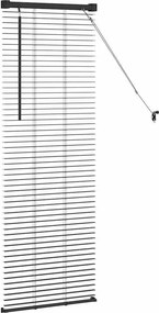 vidaXL Βενετσιάνικες Ρόδες Μαύρο 130 x 40 εκ Αλουμίνιο