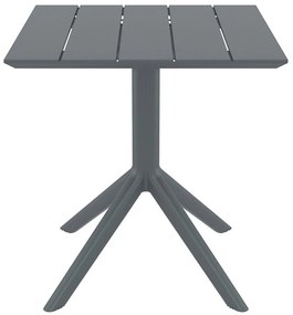 Τραπέζι Paris 20.0863 70x70x74cm Dark Grey