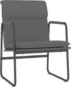 vidaXL Πολυθρόνα Γκρι 55 x 64 x 80 εκ. από Συνθετικό Δέρμα