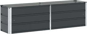 vidaXL Γλάστρα Ανθρακί 160 x 40 x 45 cm Ατσάλι