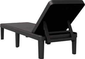 vidaXL Ξαπλώστρα Ρυθμιζόμενη σε 4 Ύψη 155,5x57x28 εκ. Πολυπροπυλένιο