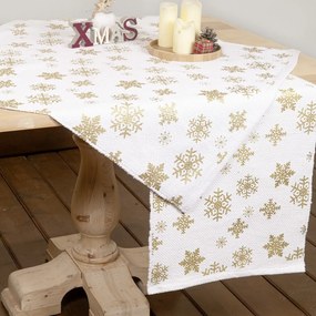 Runner Χριστουγεννιάτικο Glow White-Gold Nima 45X150