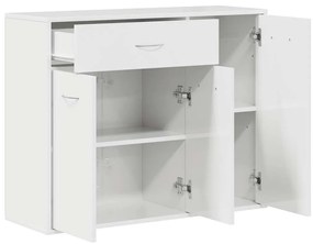 vidaXL Μπουφές Γυαλιστερό Λευκό 88 x 30 x 70 εκ. από Επεξ. Ξύλο