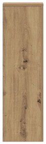 vidaXL Βάσεις Φυτών 2 τεμ. Αρτισιανή Δρυς 25x25x80 εκ. Επεξ. Ξύλο