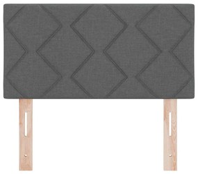 vidaXL Υφασμάτινο Κεφαλάρι Geometric Σκούρο Γκρι 80 cm ύφασμα