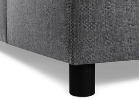 Γωνιακός Καναπές Scandinavian Choice C150, Σκούρο γκρι, Μαύρο, 347x199x79cm, Πόδια: Πλαστική ύλη | Epipla1.gr