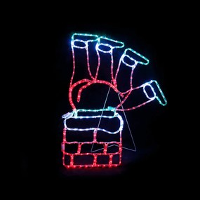 Φωτοσωλήνας με σχέδιο Santa Climb Chimney 264 LED