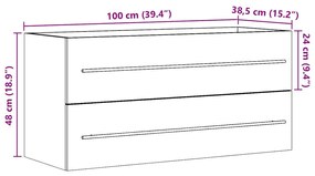 ΝΤΟΥΛΑΠΙ ΝΙΠΤΗΡΑ SONOMA ΔΡΥΣ 100 X 38,5 X 48 ΕΚ. ΕΠΕΞ. ΞΥΛΟ 856232