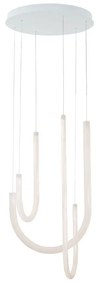Φωτιστικό Οροφής Κρεμαστό Yvonne 4319200 LED 42W 2975Lm 41x130cm White Viokef