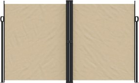 vidaXL Σκίαστρο Πλαϊνό Συρόμενο Μπεζ 200 x 300 εκ.