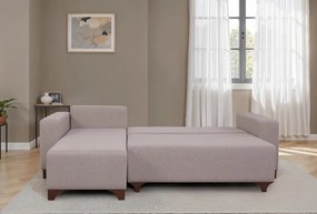 Corner Sofa-Bed Tloft Mini - Cream Cream