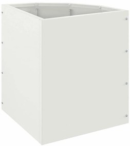 vidaXL Γωνιακό Ροδόδεντρο Λευκό 30 x 30 x 35 εκ Ατσάλι
