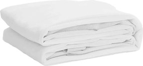 vidaXL Προστατευτικό στρώματος Λευκό 140x200 εκ. Αδιάβροχο