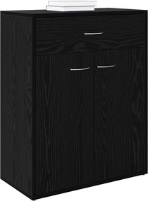 vidaXL Πλαϊνό γραφείο Μαύρη Οξυά 60 x 30 x 75 cm Επεξεργασμένο ξύλο