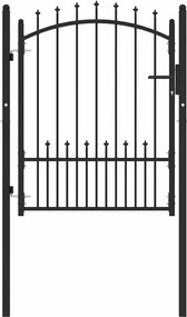vidaXL Πύλη Φράχτη με Ακίδες EMMEN 100 x 125 cm