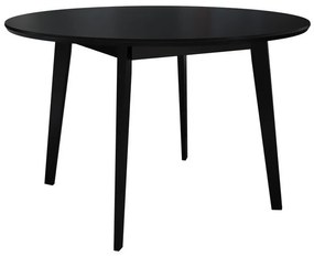 Τραπέζι Racine 133, Μαύρο, 76cm, 24 kg, Ινοσανίδες μέσης πυκνότητας, Ξύλο, Ξύλο: Οξιά | Epipla1.gr