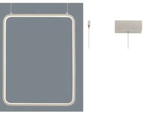 Φωτιστικό Οροφής Led V30LEDP36WH 19W 3000K 1820lm 36X14XH152 White Aca Decor Metal
