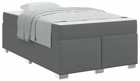 vidaXL Σκελετός Κρεβατιού Σκούρο γκρι 120 x 200 cm ύφασμα