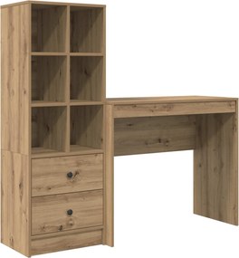 vidaXL Γραφείο Artisan Oak 135,5 x 40 x 127 εκ 2 τμχ.