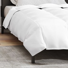vidaXL Κουβέρτες & Παπλώματα Λευκό 155 x 200 εκ. Πούπουλο