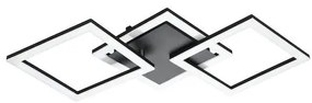 Eglo Paranday-Z Μοντέρνα Μεταλλική Πλαφονιέρα Οροφής με Ενσωματωμένο LED σε Μαύρο χρώμα 65cm 900317