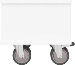 vidaXL Βάση TV Λευκό 37 x 35 x 35 εκ Επεξεργασμένο ξύλο